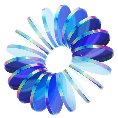 Forme de verre abstraite  3D Icon