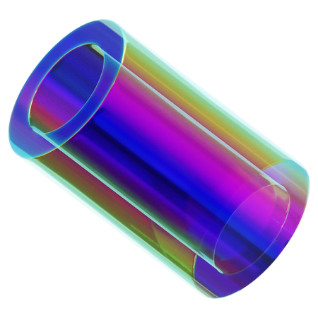 Forme de verre abstraite  3D Icon