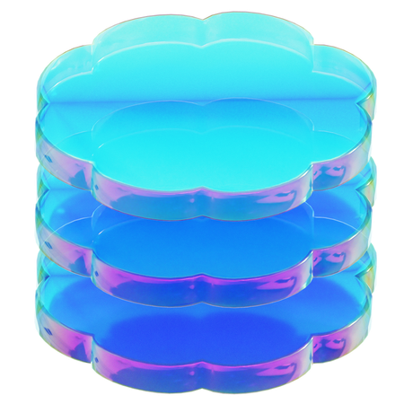 Forme de verre abstraite  3D Icon