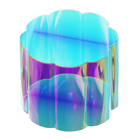 Forme de verre abstraite  3D Icon