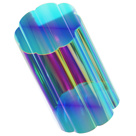 Forme de verre abstraite  3D Icon