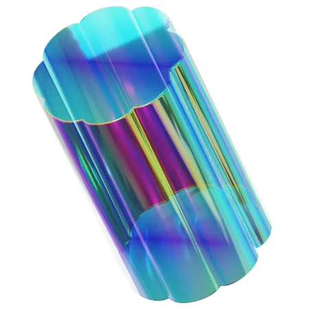 Forme de verre abstraite  3D Icon