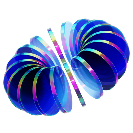 Forme de verre abstraite  3D Icon