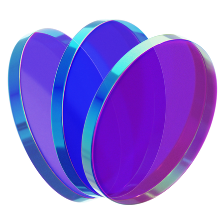 Forme de verre abstraite  3D Icon