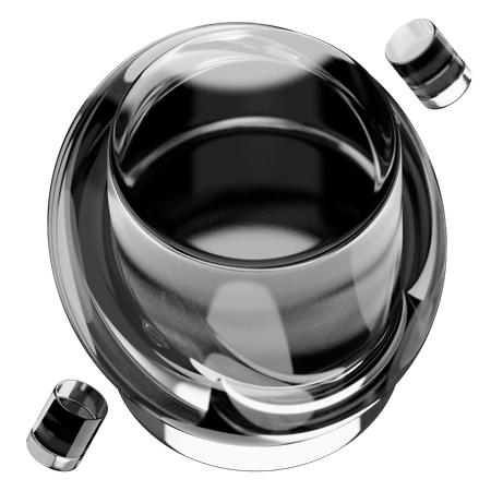 Forme de verre abstraite  3D Icon