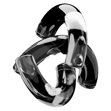 Forme de verre abstraite  3D Icon