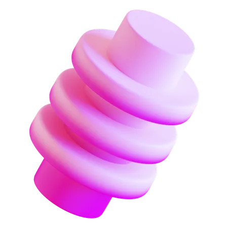 Forme de verre abstraite  3D Icon