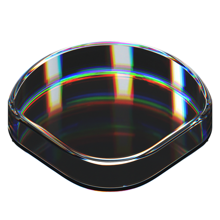 Forme de verre abstraite  3D Icon