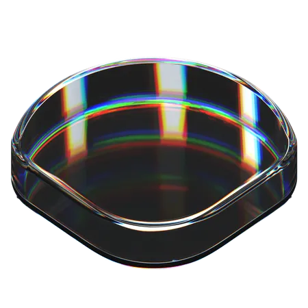 Forme de verre abstraite  3D Icon