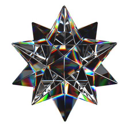 Forme de verre abstraite  3D Icon