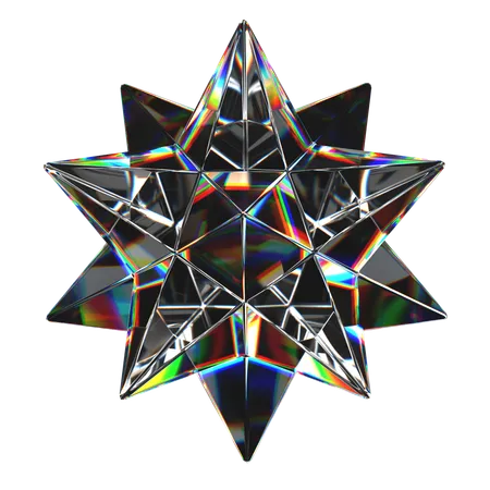 Forme de verre abstraite  3D Icon