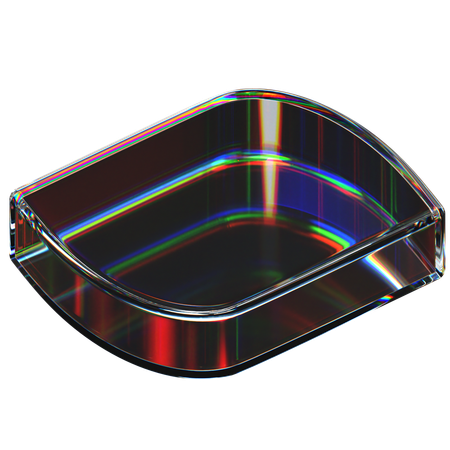 Forme de verre abstraite  3D Icon