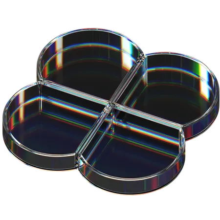 Forme de verre abstraite  3D Icon