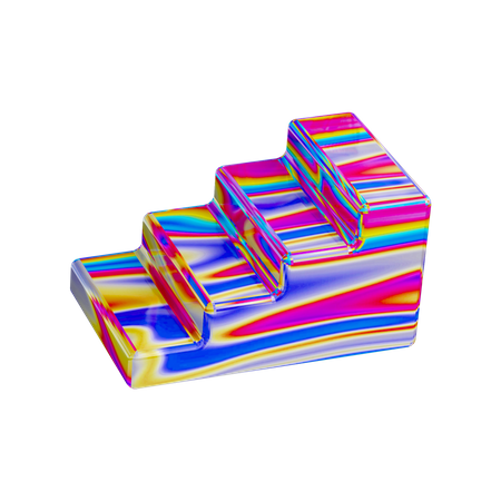 Forme d'échelle  3D Illustration