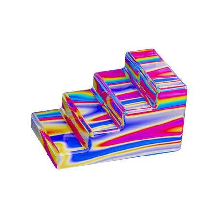 Forme d'échelle  3D Illustration