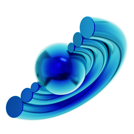 Forme de demi-cercle  3D Icon