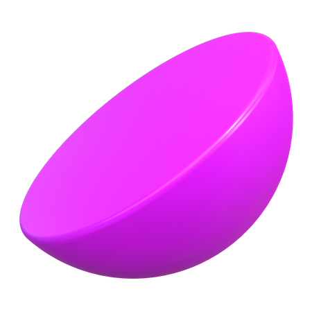 Forme de demi-cercle  3D Icon