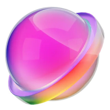 Forme d'ellipse  3D Icon