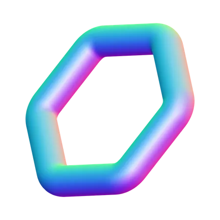 Forme hexagonale  3D Icon