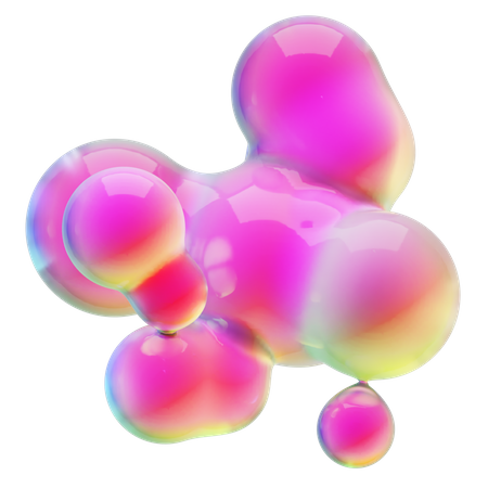 Forme liquide abstraite  3D Icon