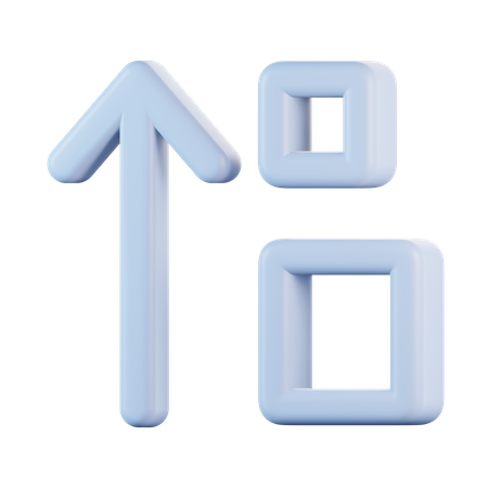 Forme par ordre décroissant  3D Icon