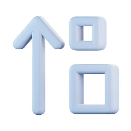 Forme par ordre décroissant  3D Icon