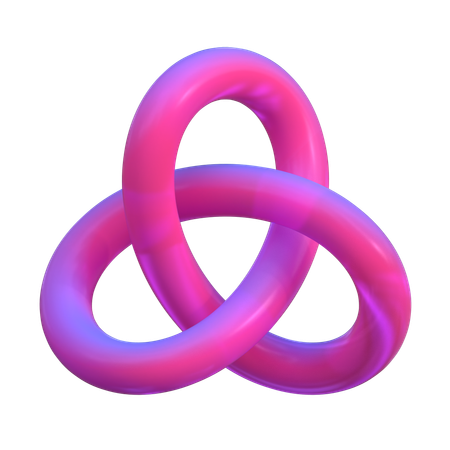 Tri forme abstraite  3D Icon