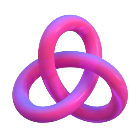 Tri forme abstraite  3D Icon