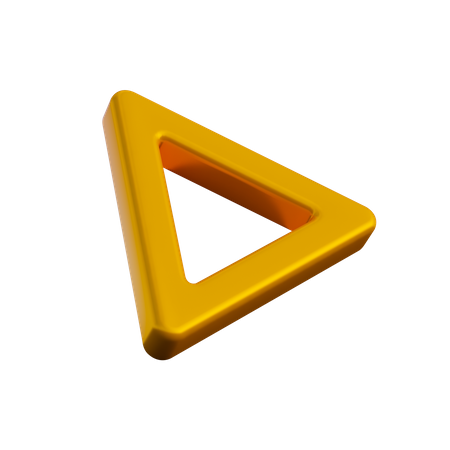 Forme d'anneau triangulaire  3D Illustration