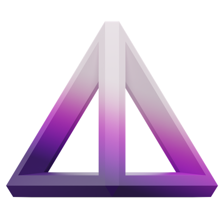 Forme triangulaire  3D Icon