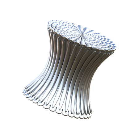 Forme de tube en acier inoxydable  3D Icon