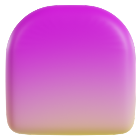 Forme violette vibrante  3D Icon