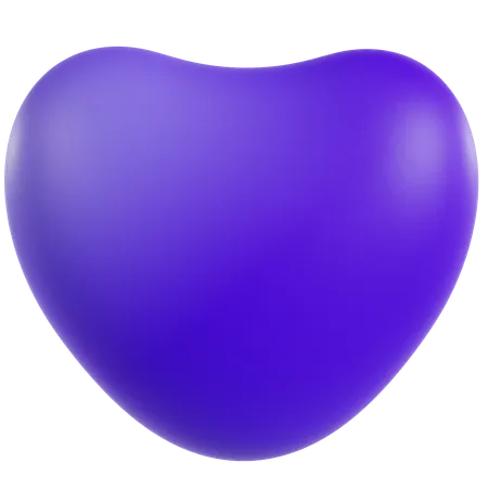 Forme violette vibrante  3D Icon