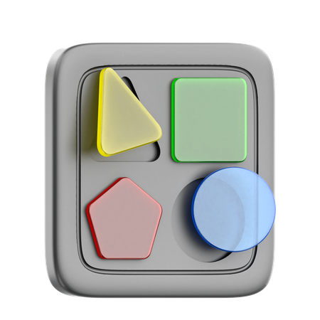 Formensortierung für kreatives Spielen  3D Icon