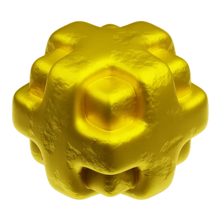 Formes abstraites dorées  3D Icon