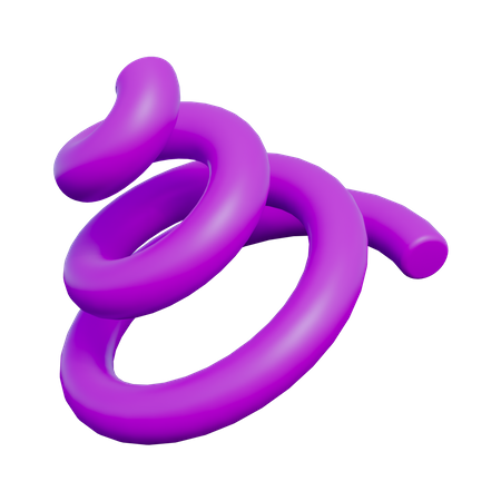 Formes abstraites en spirale  3D Icon