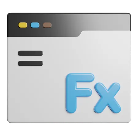 Formula  3D Icon