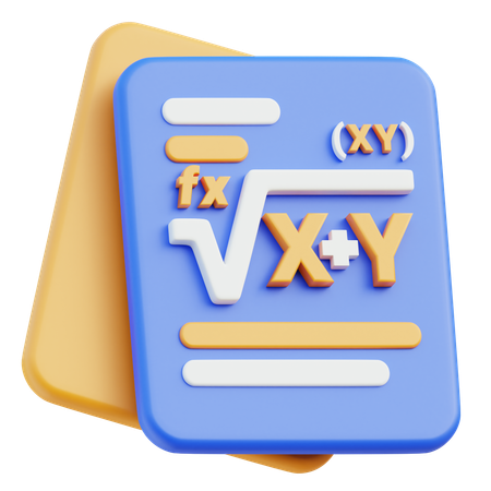 Formula  3D Icon