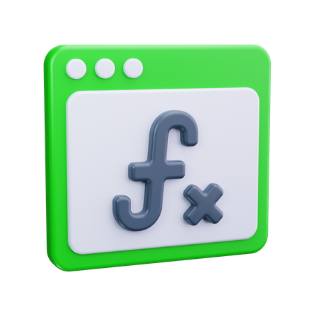 Fórmula matemática  3D Icon