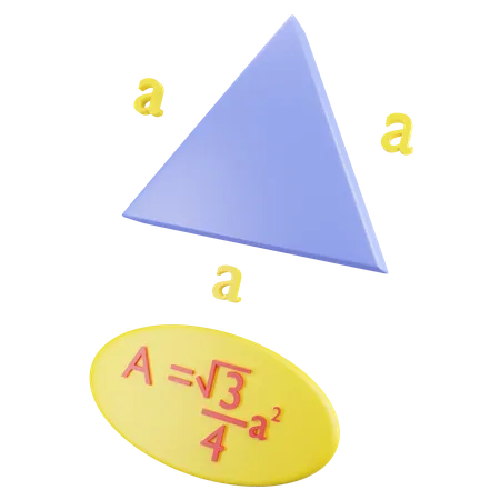 Fórmula do triângulo  3D Icon