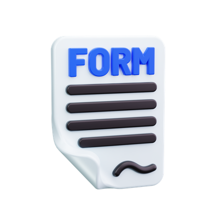 Formulaire  3D Icon