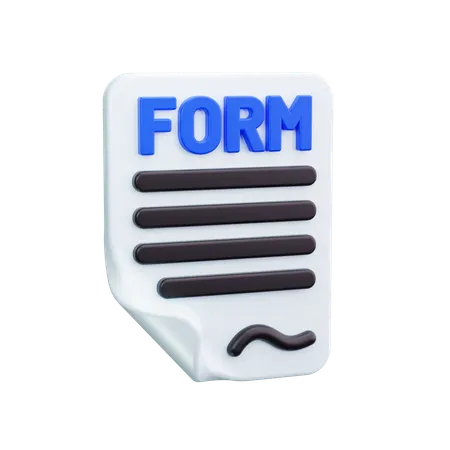 Formulaire  3D Icon