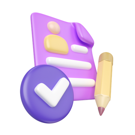 Formulaire de candidature  3D Icon