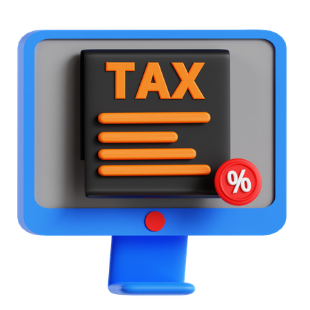 Documento fiscal en línea  3D Icon