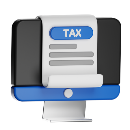 Documento fiscal en línea  3D Icon
