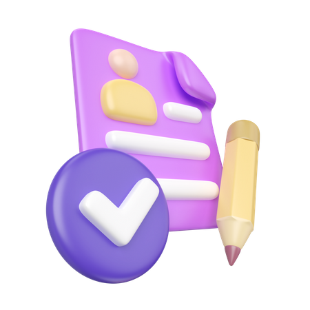 Formulário de aplicação  3D Icon