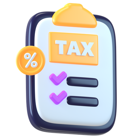 Formulário de impostos  3D Icon