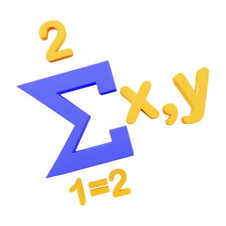 Formule de sommation  3D Icon