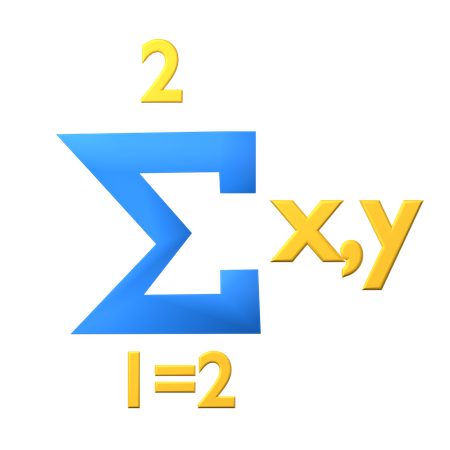 Formule de sommation  3D Icon