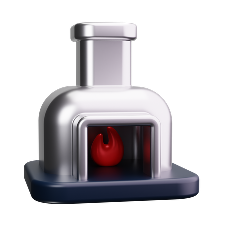 Forno de pedra  3D Icon